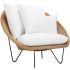 Кресло лаунж плетеное с подушками Janus et Cie Gigi II JNS/776-36-111/M-C-CUS