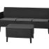 Комплект Allibert Салемо трипл сет (Salemo 3 seater set) графит